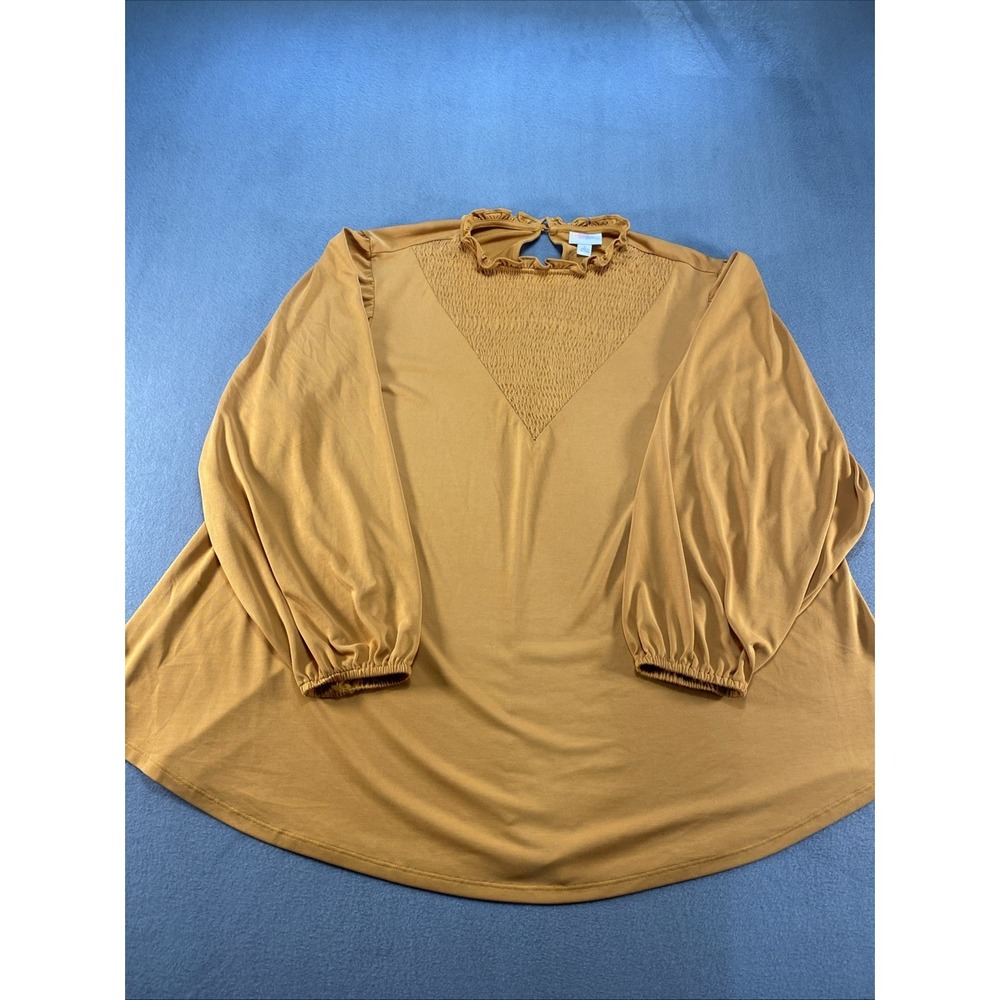 Lularoe Oversizedโ Tunic Top Long Sleeve Ruched Neck Keyhole Back Large NWOT